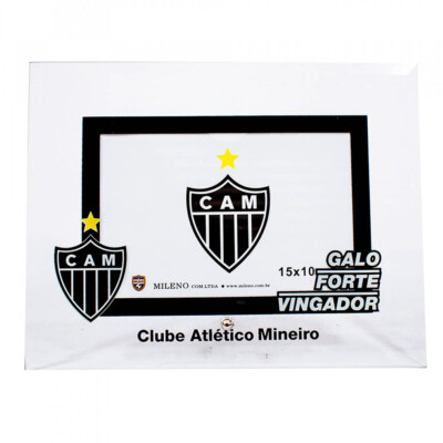 Porta Retrato Atlético Mineiro Vidro 1 Foto 10x15cm