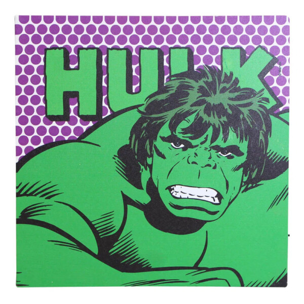 Quadro Hulk Com Led 40x40cm