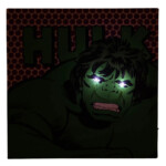 Quadro Hulk Com Led 40x40cm