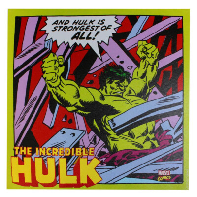 Quadro Hulk Em Ação 40x40cm