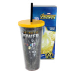 Copo Thanos Manopla Com Canudo 650ml