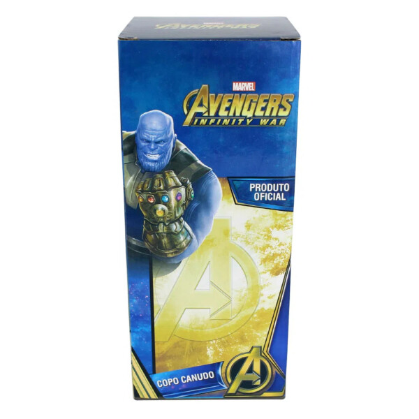 Copo Thanos Manopla Com Canudo 650ml