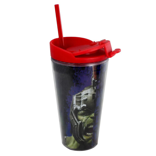 Copo Thor Ragnarok Com Canudo 500ml
